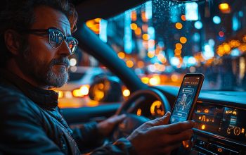 Driver using a smartphone to remotely start a car
